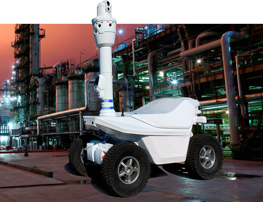 Une flotte de robots est la base de<br>service de sécurité par robots auto-géré
